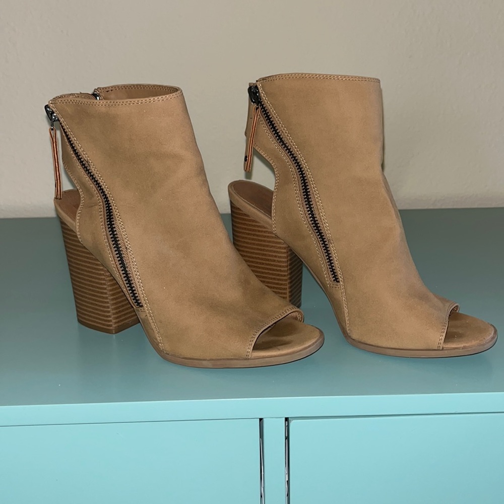 Women’s size 8, 3” heel, boot sandals